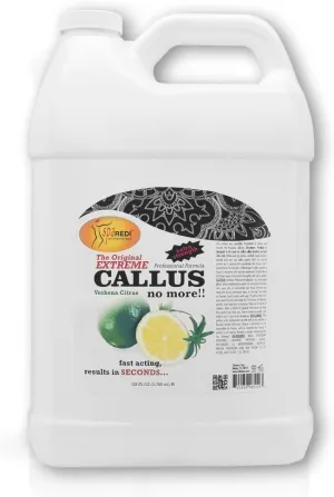 SPA REDI - Callus Remover for Feet Gel, Lemon and Lime, 128 Oz - Professional Pedicure Foot Care - Removes Toughest Calluses in Seconds and Smooths Dry Cracked Heels