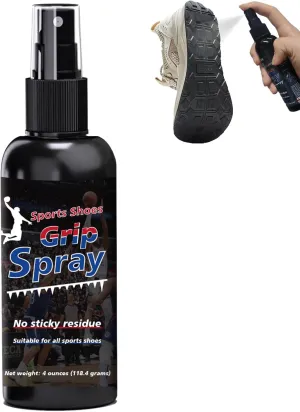 Sports Shoe Grip Spray, 4oz Waterproof Basketball Shoe Grip Spray, Grip Spray for Basketball Shoes Bottom for Improve Sole Traction Grip, Anti Slip & Performance Enhancer