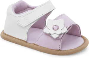 Stride Rite Girls Pw-Jolene Crib Shoe, White/Pink, 4 Toddler