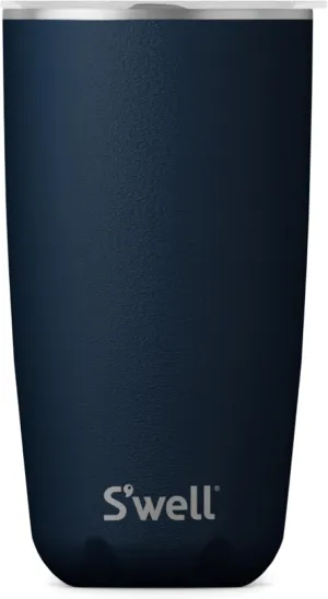 S'well Stainless Steel Tumbler with Slide-Open Lid, 18oz, Azurite, Triple Layered Vacuum Insulated Containers Keeps Drinks Cold for 12 Hours and Hot for 4, BPA Free
