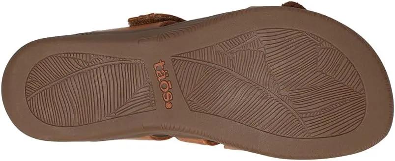 Taos Double U Premium Leather Women's Sandal - Stylish Adjustable Strap Design with Arch Support, Cooling Gel Padding for All-Day Enjoyment and Walking Comfort