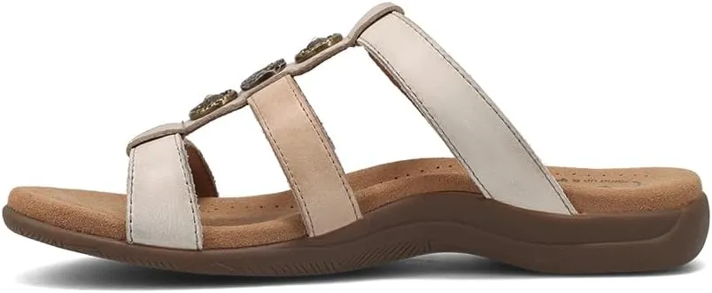 Taos Prize 4 Women's Walking Sandal - Stylish and Adjustable Three Strap Open Back Slide On Walking Sandal with Premium Arch Support and Cushioning for All Day Comfort