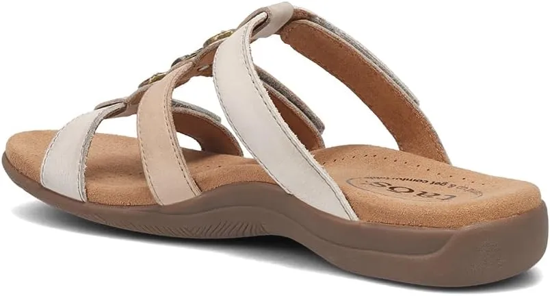Taos Prize 4 Women's Walking Sandal - Stylish and Adjustable Three Strap Open Back Slide On Walking Sandal with Premium Arch Support and Cushioning for All Day Comfort