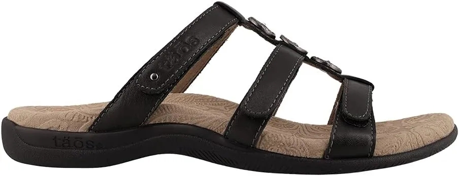 Taos Prize 4 Women's Walking Sandal - Stylish and Adjustable Three Strap Open Back Slide On Walking Sandal with Premium Arch Support and Cushioning for All Day Comfort