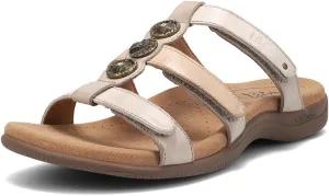 Taos Prize 4 Women's Walking Sandal - Stylish and Adjustable Three Strap Open Back Slide On Walking Sandal with Premium Arch Support and Cushioning for All Day Comfort