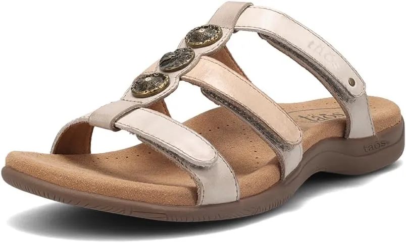 Taos Prize 4 Women's Walking Sandal - Stylish and Adjustable Three Strap Open Back Slide On Walking Sandal with Premium Arch Support and Cushioning for All Day Comfort