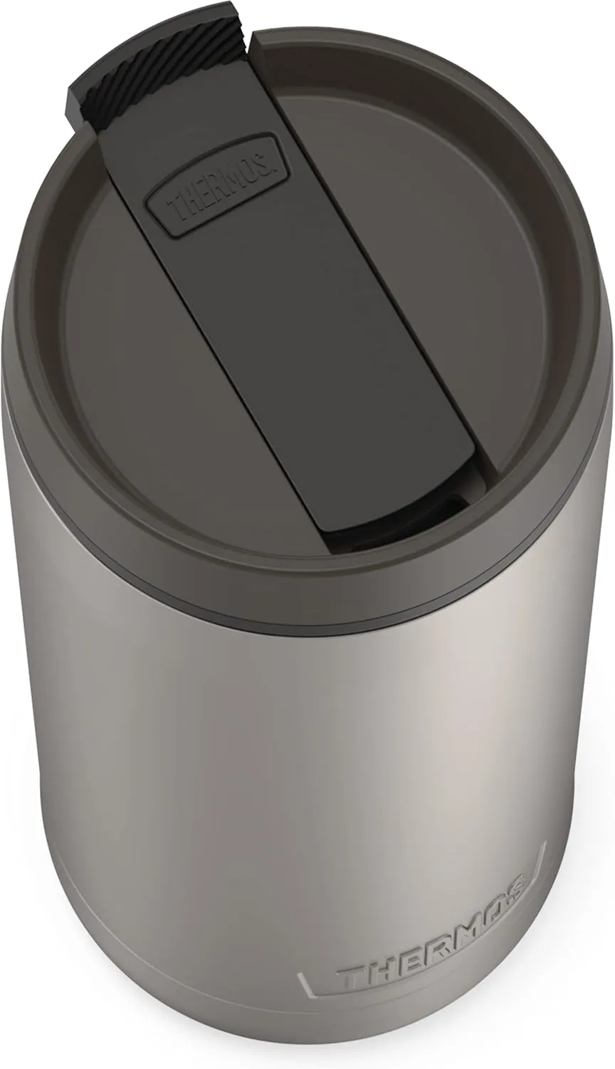 THERMOS ALTA SERIES Stainless Steel Tumbler 18 Ounce, Matte Steel/Espresso Black