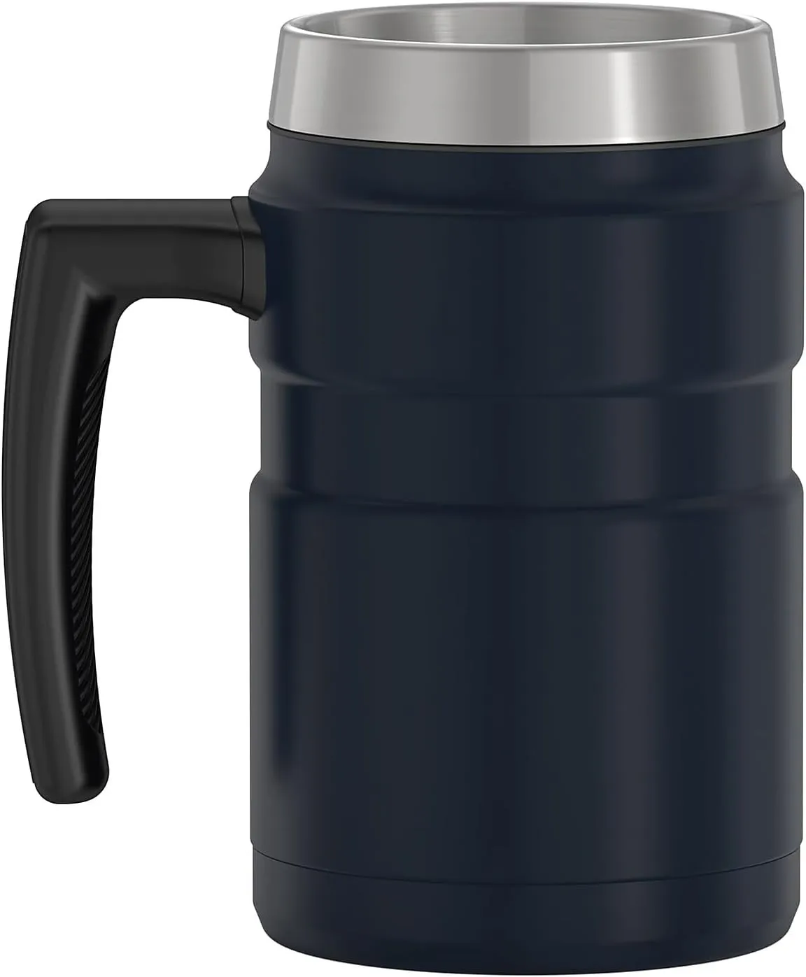 Thermos Stainless King 16 Ounce Coffee Desk Mug, Midnight Blue