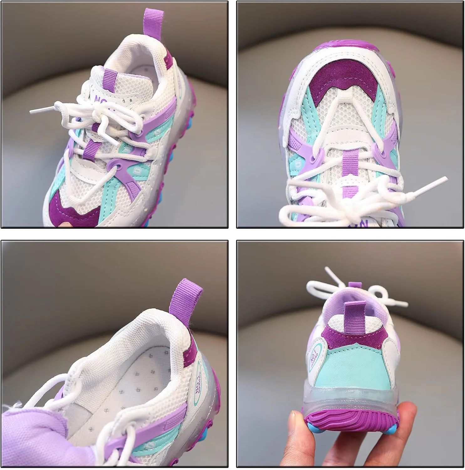 Toddler Girl Slip on Girls Led Children Luminous Sport Kids Baby Shoes Light Boys Bling Baby Shoes (Purple, 11 Little Kid)