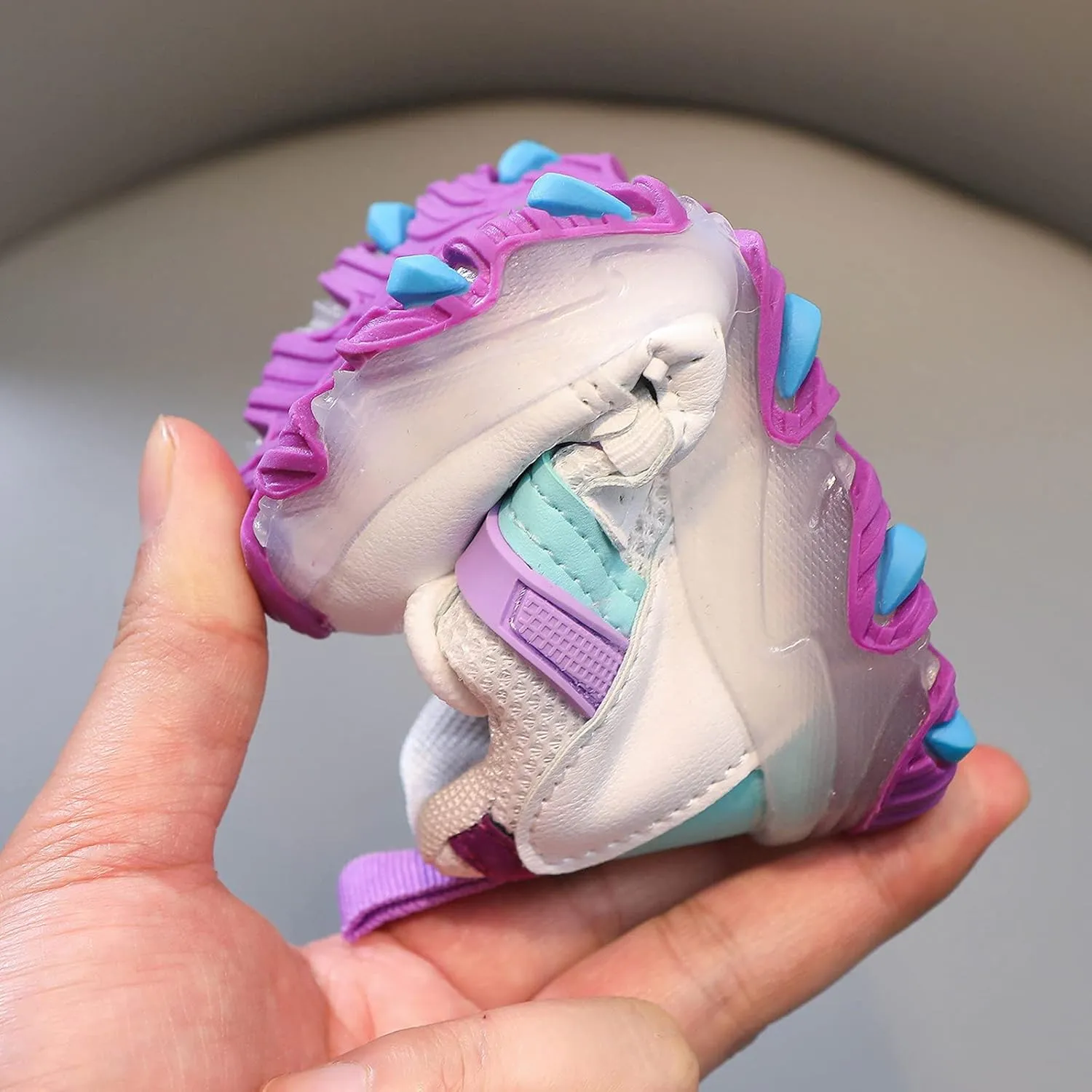 Toddler Girl Slip on Girls Led Children Luminous Sport Kids Baby Shoes Light Boys Bling Baby Shoes (Purple, 11 Little Kid)