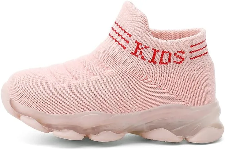 Toddler Little Kids Sneaker Light Up Shoes Breathable Athletic Casual Walking Tennis Boys Girls Footwear