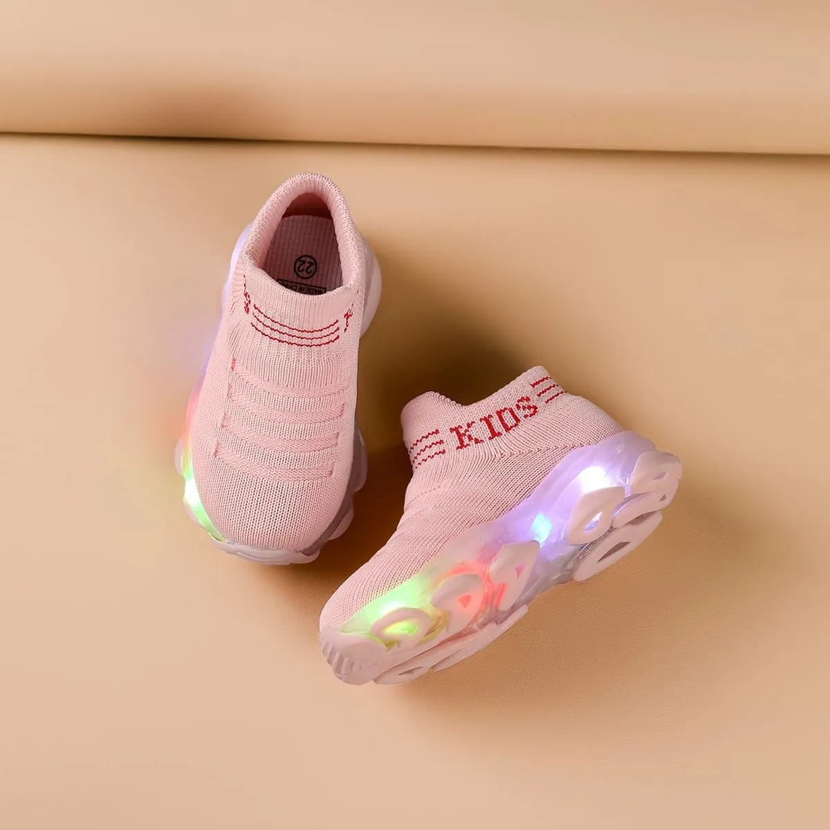 Toddler Little Kids Sneaker Light Up Shoes Breathable Athletic Casual Walking Tennis Boys Girls Footwear