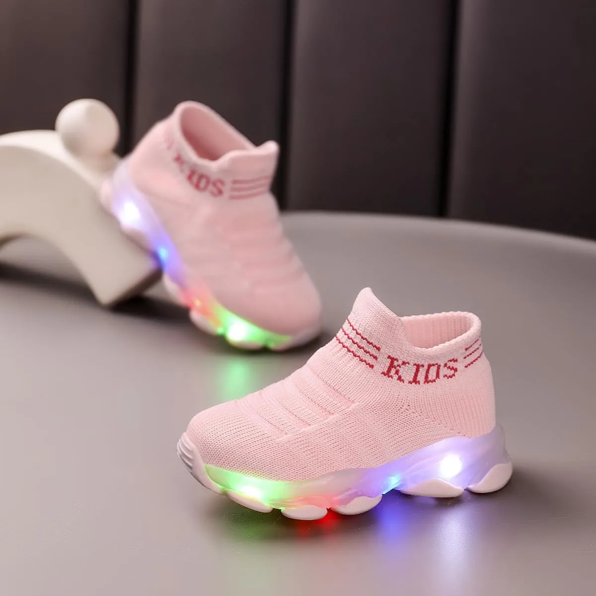 Toddler Little Kids Sneaker Light Up Shoes Breathable Athletic Casual Walking Tennis Boys Girls Footwear