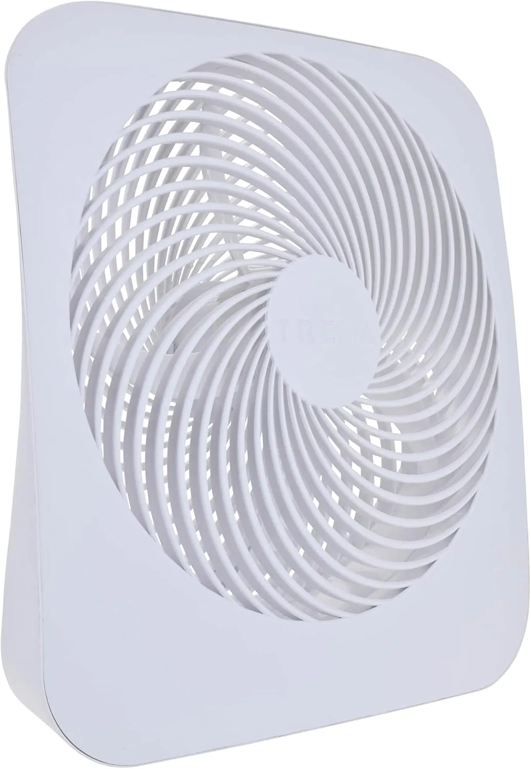 Treva 10-Inch Portable Fan, Powered by Battery and/or AC Adapter - Desk Fan Air Circulating with 2 Cooling Speeds for Personal and Travel Use (White)