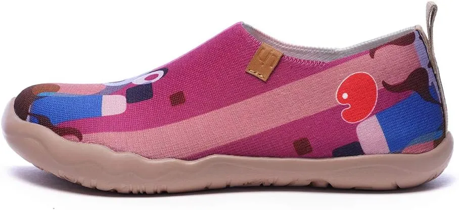 UIN Women's Slip-On Shoes Comfortable Breathable Knit Casual Footwear Stylish Travel-Friendly Loafers