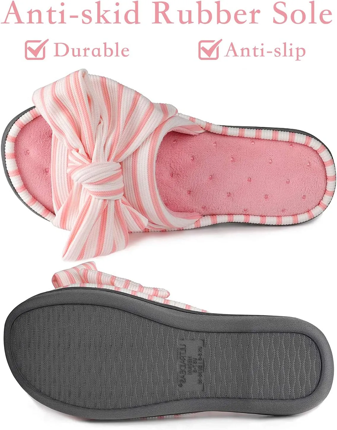 ULTRAIDEAS Women's Eurytides Slide Slippers Memory Foam House Shoes
