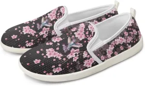 UNICEU Slip On Sneakers for Women Mesh Running Shoes with Anti Slip Rubber Sole,Lightweight Flat Loafers Casual Walking Shoes