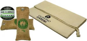 VALENTINO GAREMI Shoe Storage Bag Travel Set | Cotton Odor Eliminator Moisture Control Absorbent | All Natural Elements