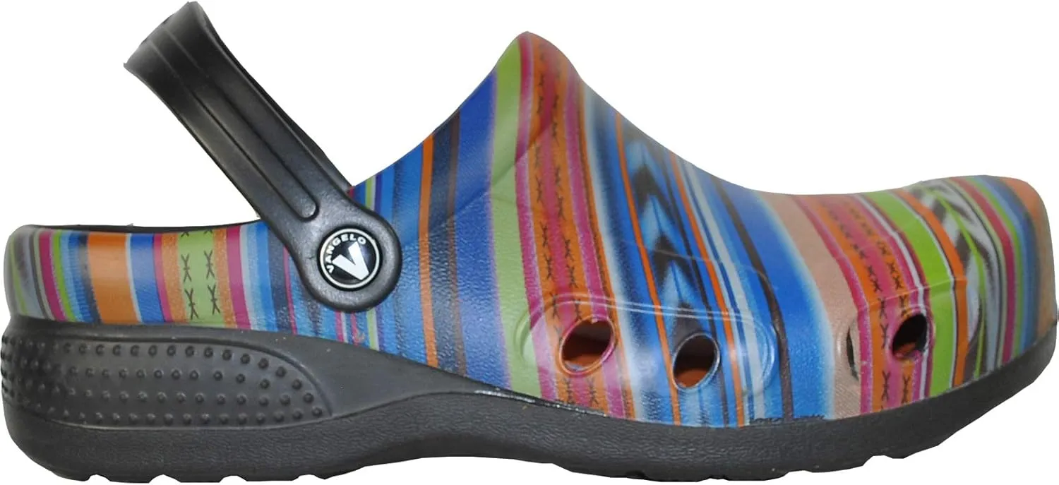 VANGELO Professional Slip Resistant Clog Waterproof Women Work Shoe Nurse Shoe Chef Shoe Ritz Black Lime White Multicolor