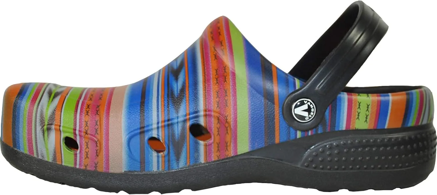 VANGELO Professional Slip Resistant Clog Waterproof Women Work Shoe Nurse Shoe Chef Shoe Ritz Black Lime White Multicolor