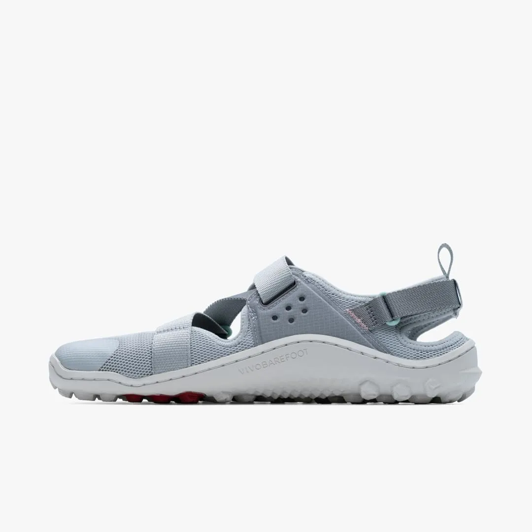 Vivobarefoot Tracker Sandal Mens Barefoot Hiking | Puncture Resistant Sandal | Wide Fit Grounding Shoes | Glacier Grey