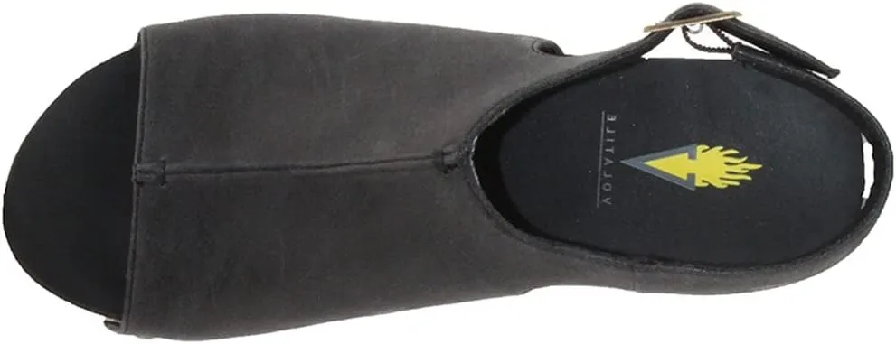 VOLATILE Division Wedge Sandals for Women Featuring Cork Covered Bottom with EVA Insole and Rubber Outsole