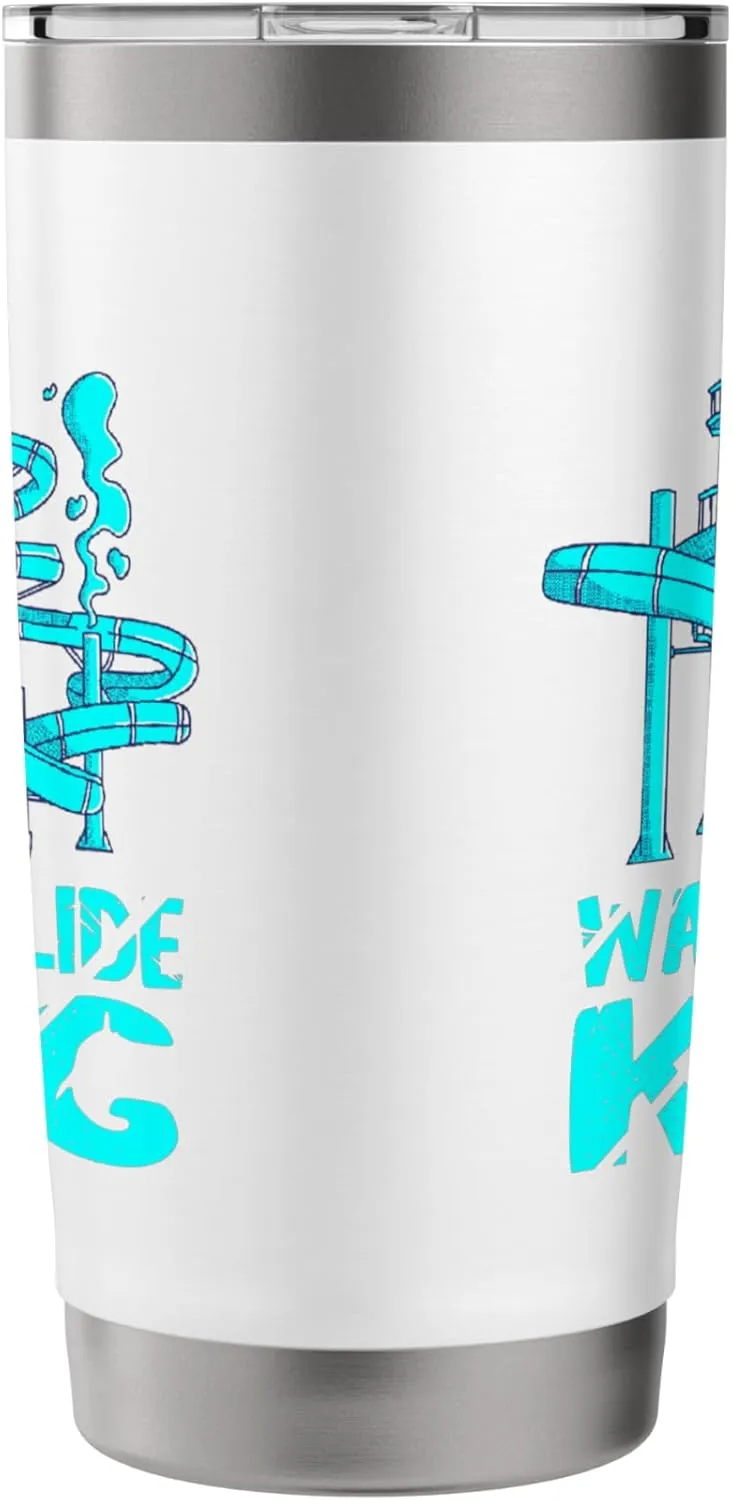 Water Slide King Amusement Lover Waterslides Aqua Park Stainless Steel Insulated Tumbler