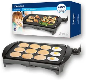 Westinghouse 220 volt griddle Family Size grill 220 Volts WKGL2456 220v 240 volts (NOT FOR USE IN USA)