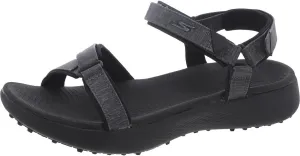womens 600 Sandal Golf Shoe, Black/Black, 7 US