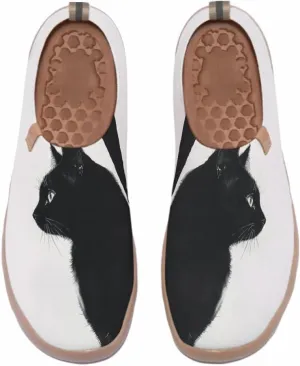 Women's Art Painted Travel Shoes Slip-on Casual Knitted Loafers Light and Comfortable Fashionable Sneakers