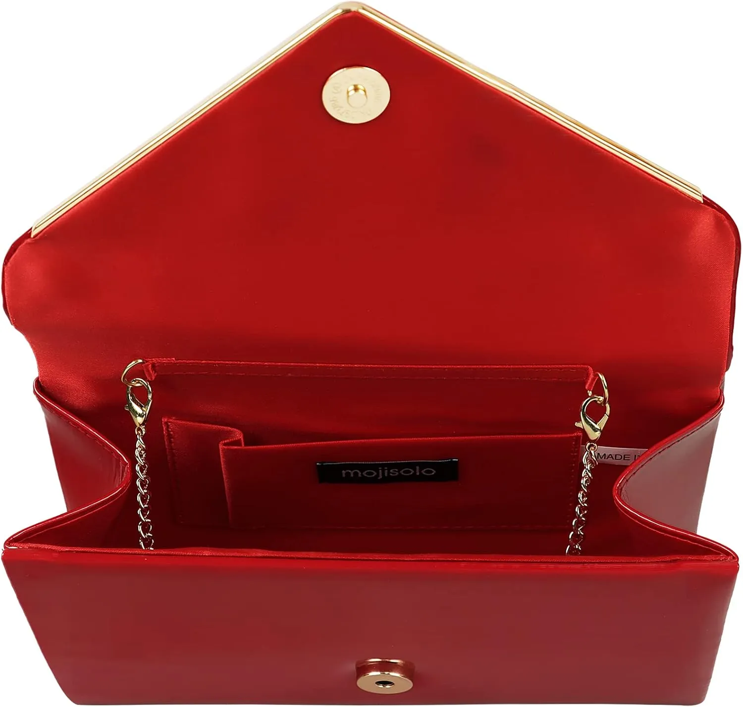 Women's Evening Clutch Bags for Formal Cocktail Prom Wedding Party Patent Leather Dressy Foldover Purse