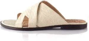 Women's Victoria Pineapple Leather Vegan Slide