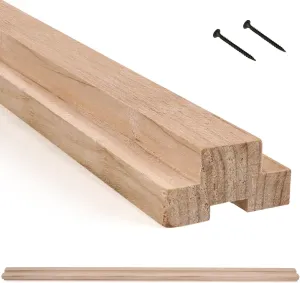 Wood Drawer Slide – 20-Inch U-Shape Vintage Center Mount Drawer Slide – (Corresponding Vintage Slides Basic Metal Slide Sold Separately)