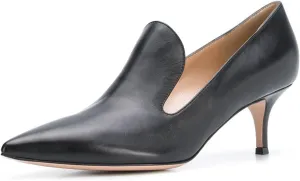 YDN Women's Mid Heels Slip on Loafer Stilettos Pumps Pointy Toe Slide Suede Prom Shoes Size 4-15