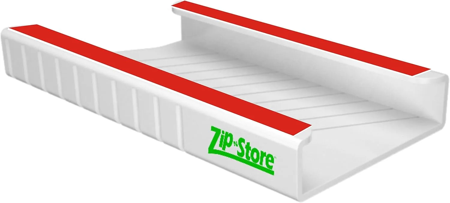 Your Refrigerator Organizer - Ziploc Bags Easy Fridge Organizer - Organizes 10 Bags, Perfect For Leftovers, Easy To See & Install, Access Food, Does not come with Tracks - Door