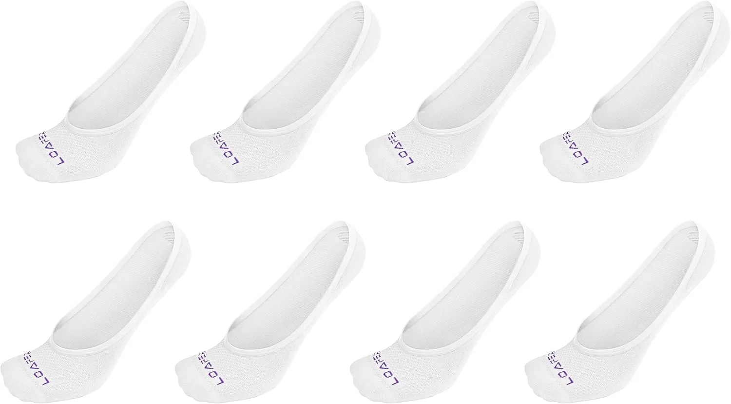 ZeroSock Bamboo Viscose Ultra-Low No Show Socks (4 Pairs Per Box)