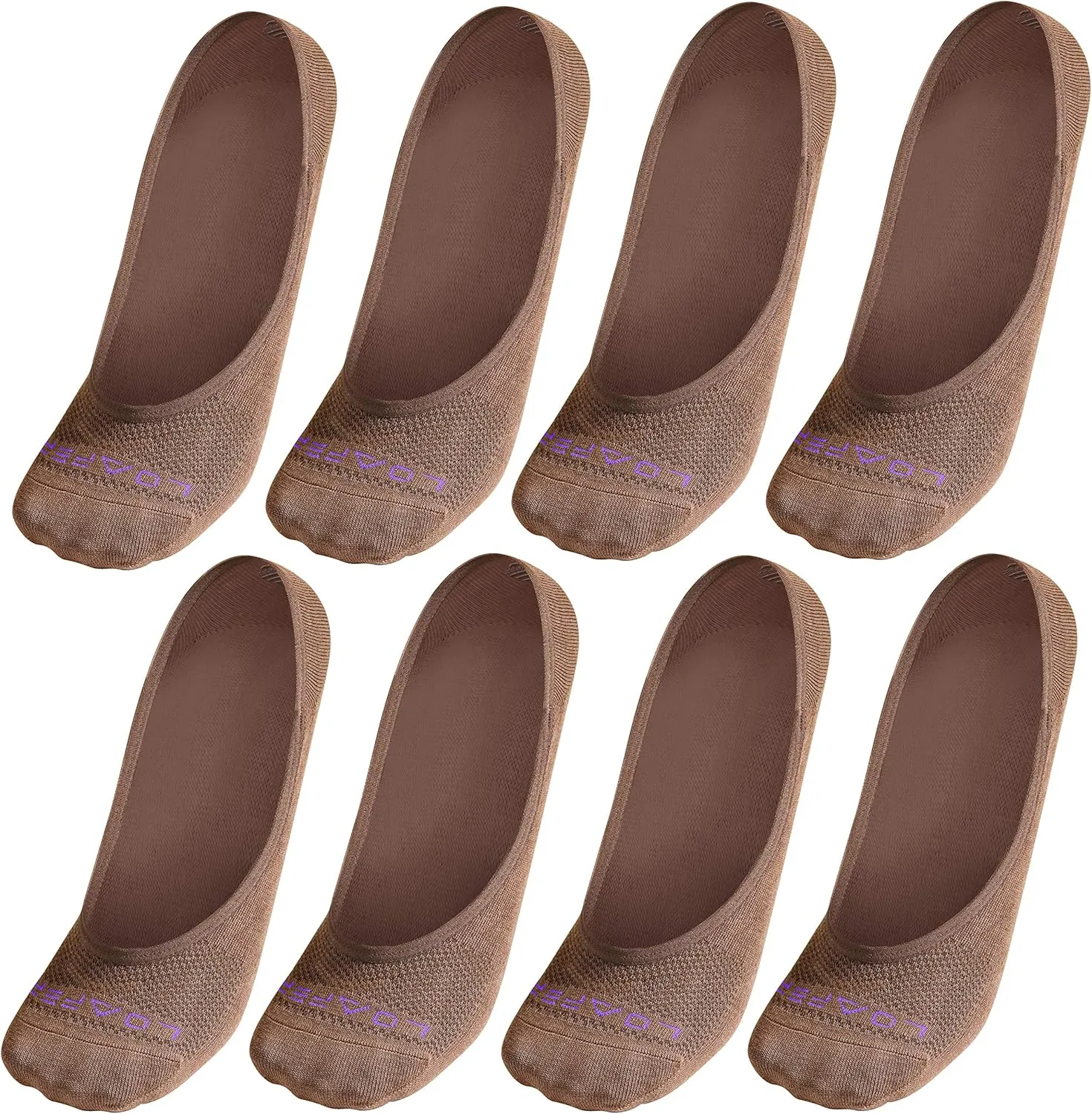 ZeroSock Bamboo Viscose Ultra-Low No Show Socks (4 Pairs Per Box)