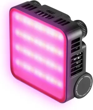 ZHIYUN CINEPEER CM15 15W RGB Video Light Selfie Light 360° Full Color Camera Light with Cold Shoe 2600mAh CRI 94  2500k~10000k Rechargeable Portable Outdoor Photography Lighting Fill Handheld Light